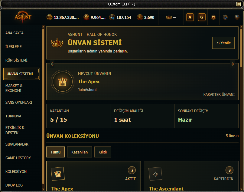 NEW Title System: 15 ünvanın rehberi